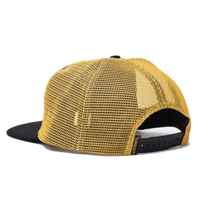 ANTIHERO - LAS PATINETAS SNAPBACK MESH CAP  "Black/Gold"
