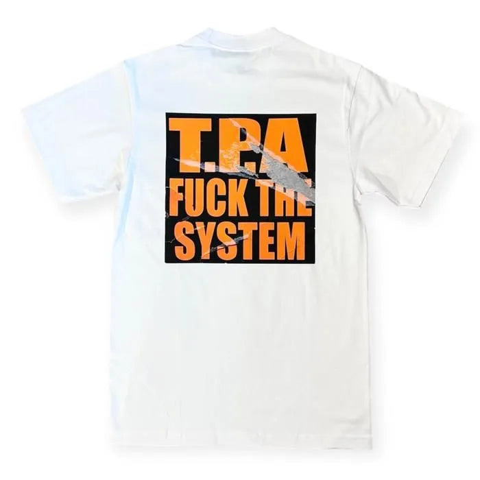 T.P.A - RIPPED LOGO T-SHIRT "WHITE"
