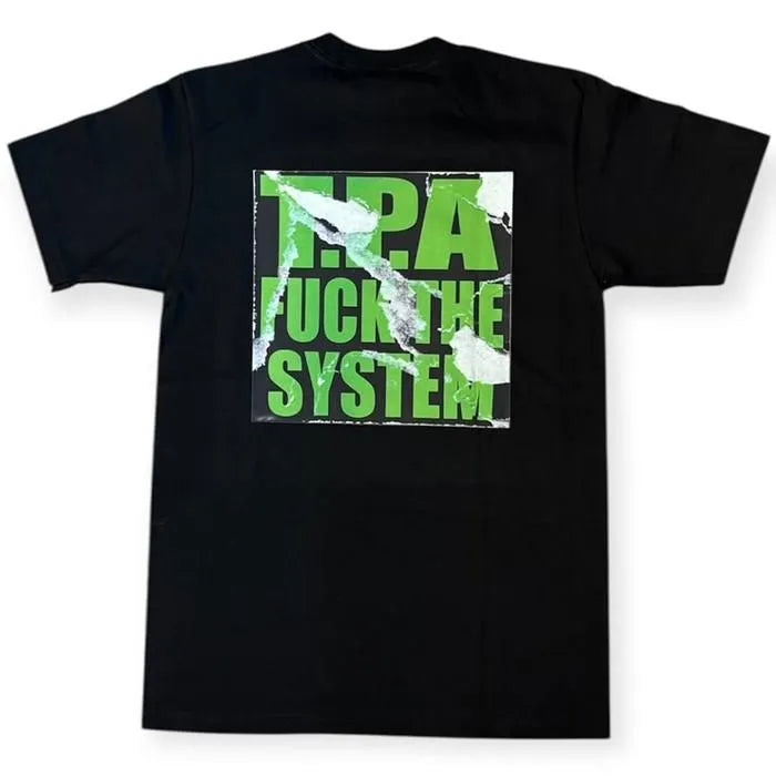 T.P.A - RIPPED LOGO T-SHIRT "BLACK"