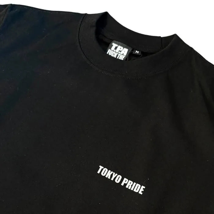 T.P.A - RIPPED LOGO T-SHIRT "BLACK"
