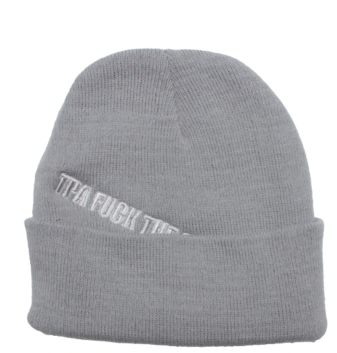 T.P.A - FUCKTHESYSTEM BEANIES "GREY"