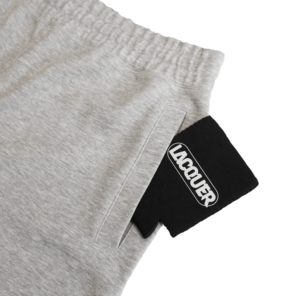 LACQUER - Embroidery Sweat Short "Grey"