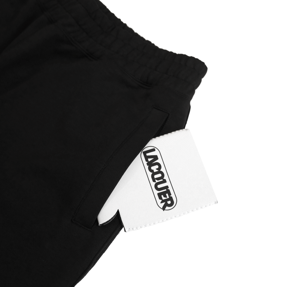 LACQUER - Embroidery Sweat Short "Black"