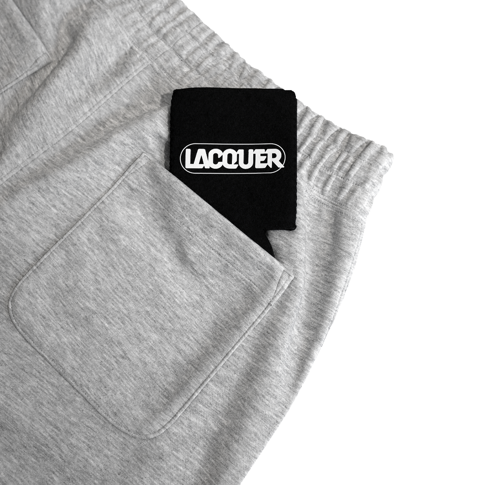 LACQUER - Embroidery Sweat Short "Grey"