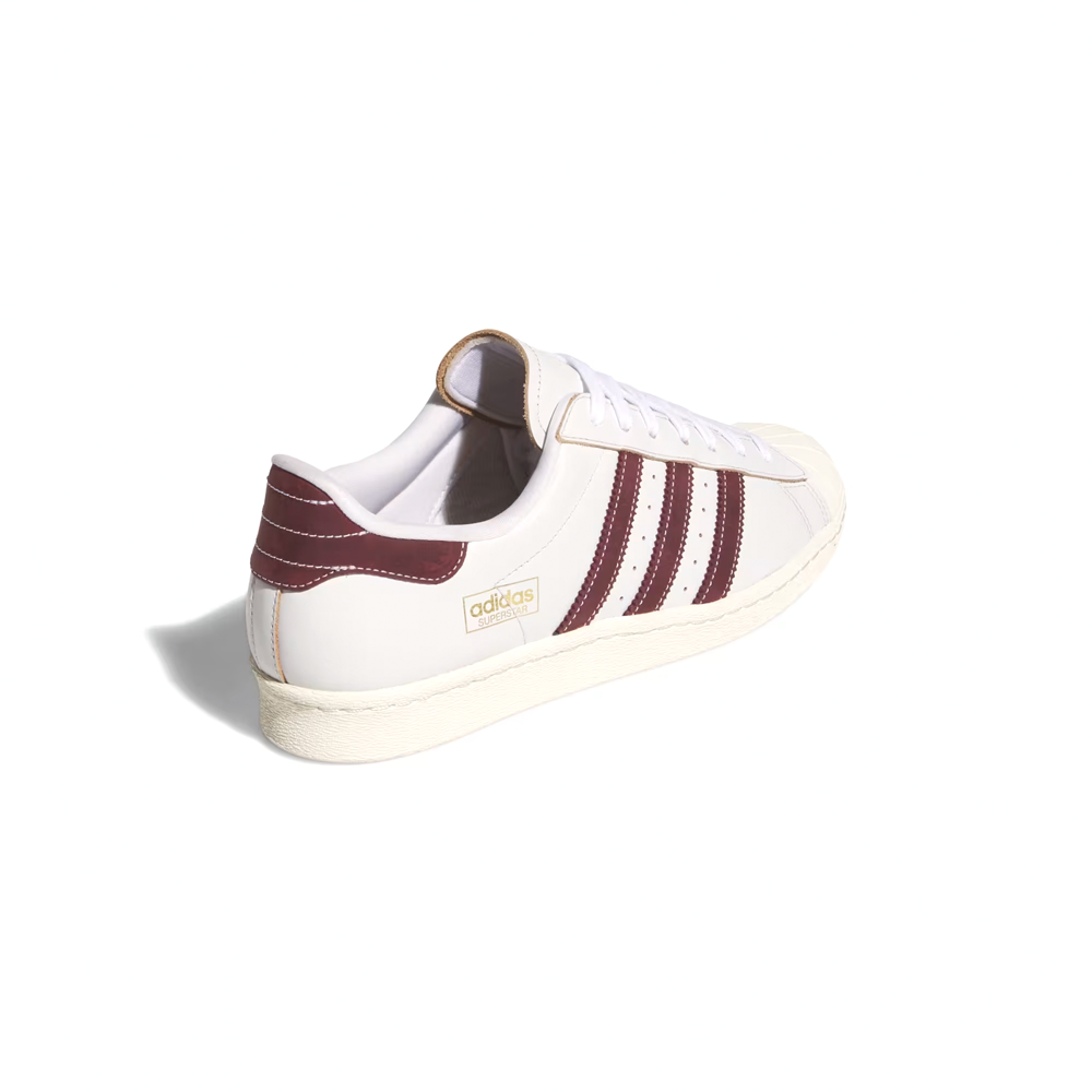 ADIDAS SKATEBOARDING - SUPERSTAR 80 ADV "Crystal White / Shadow Red"