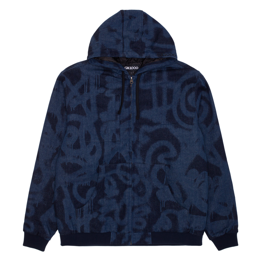 GX1000 アウター　ジャケット GX1000 SPRAYED WORK JACKET / DENIM (ジーエックスセン フード