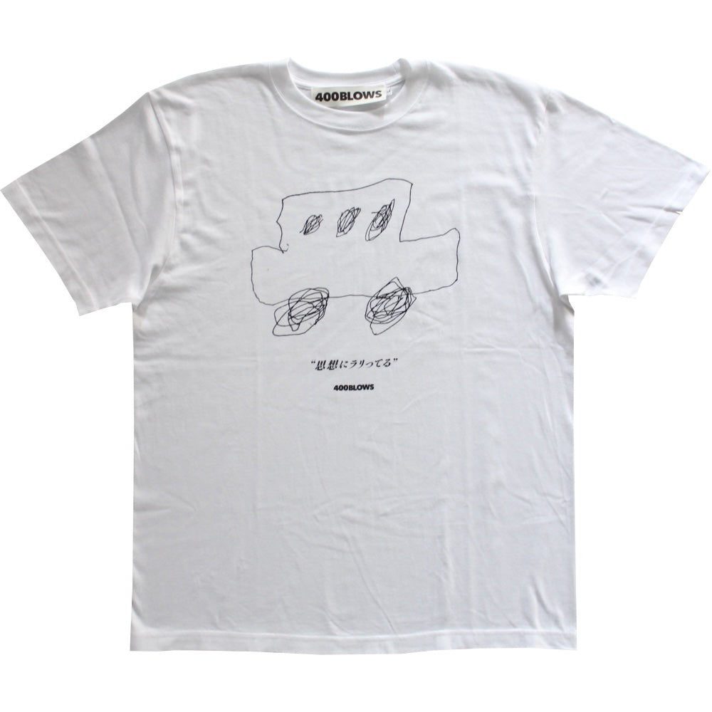 400BLOWS - たかあきくん「CAR」T-SHIRTS "White"