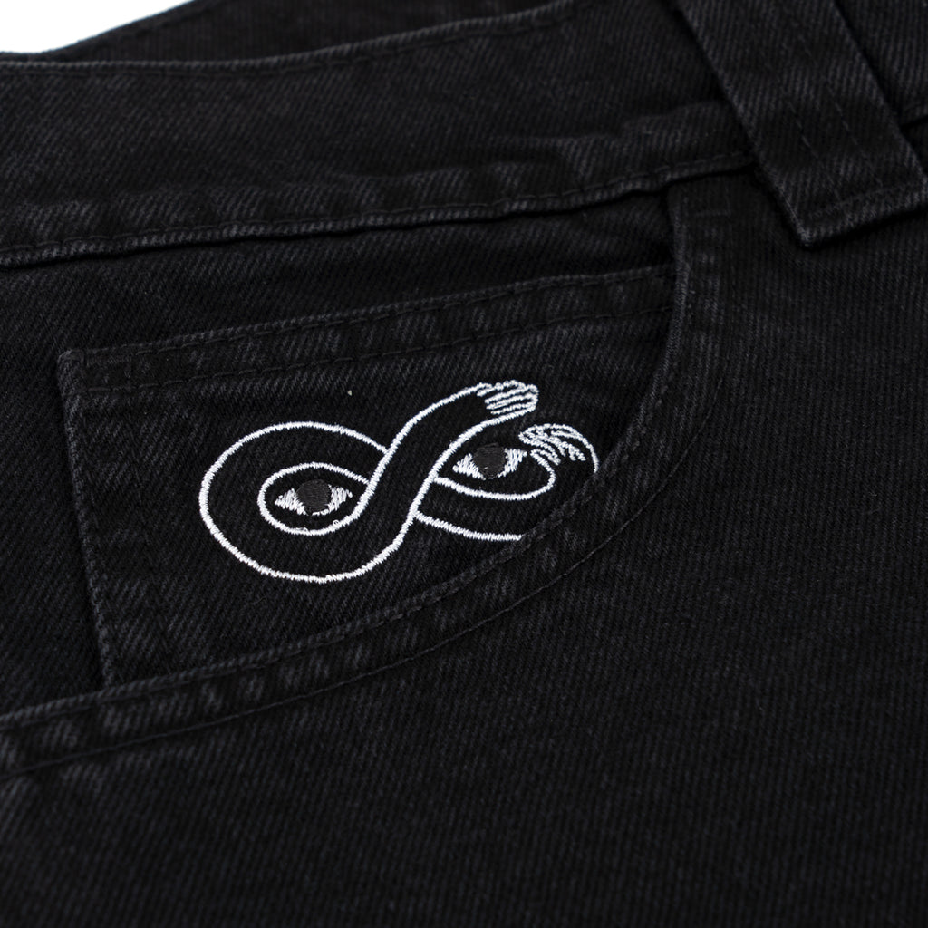 MAGENTA OG DENIM アシッド ブラック M 刺繍ロゴ 新品同様品 マゼンタデニム ブラック MAGENTA OG DENIM アシッド ブラック M