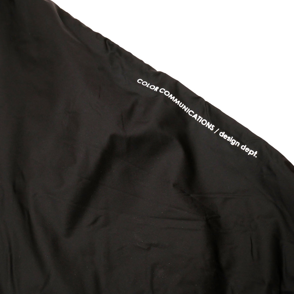 COLOR COMMUNICATIONS - DRIP EMB NYLON PANTS "Black"