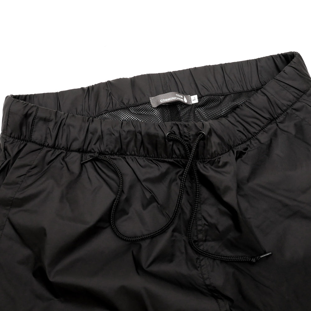 COLOR COMMUNICATIONS - DRIP EMB NYLON PANTS "Black"