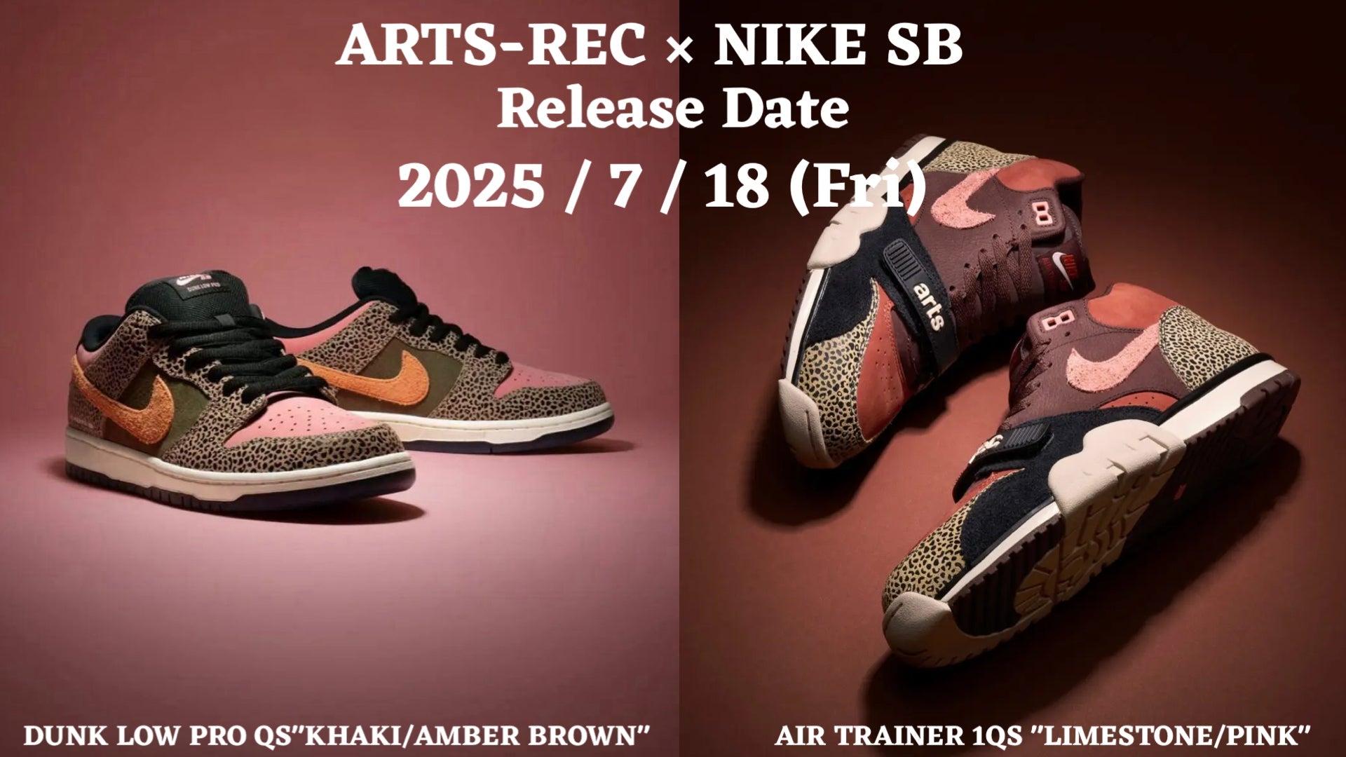 Arts-Rec x NIKE SB - DUNK LOW & AIR TRAINER 1