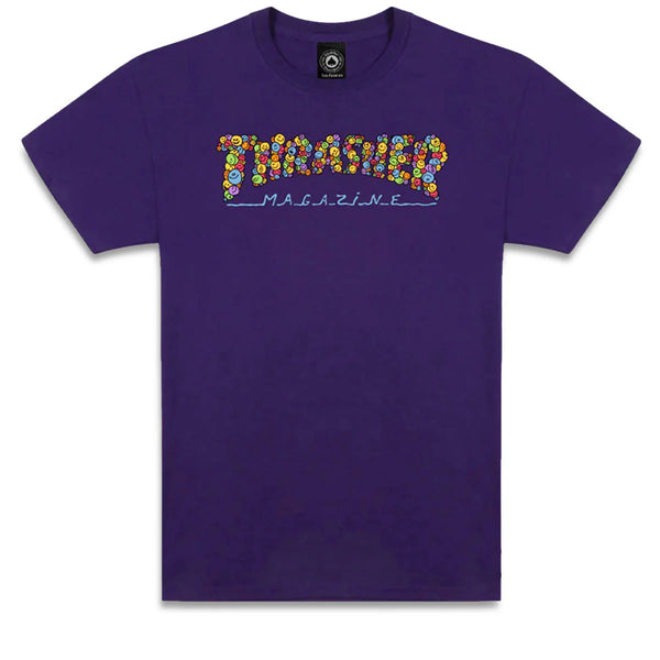 THRASHER  - Smile By Spanky  - S/S T-SHIRT "Purple"