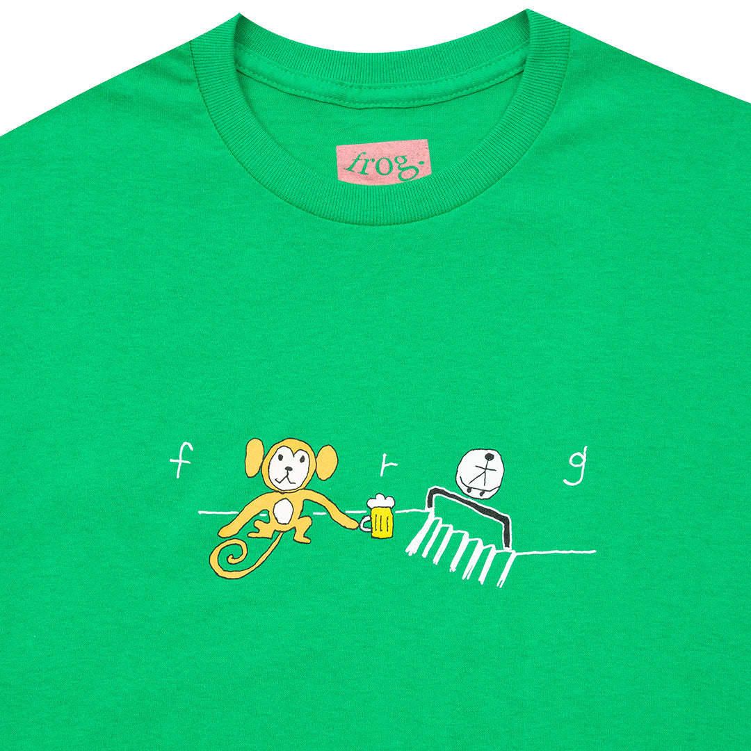 FROG SKATEBOARDS - Monkey Logo T-Shirt "Green"
