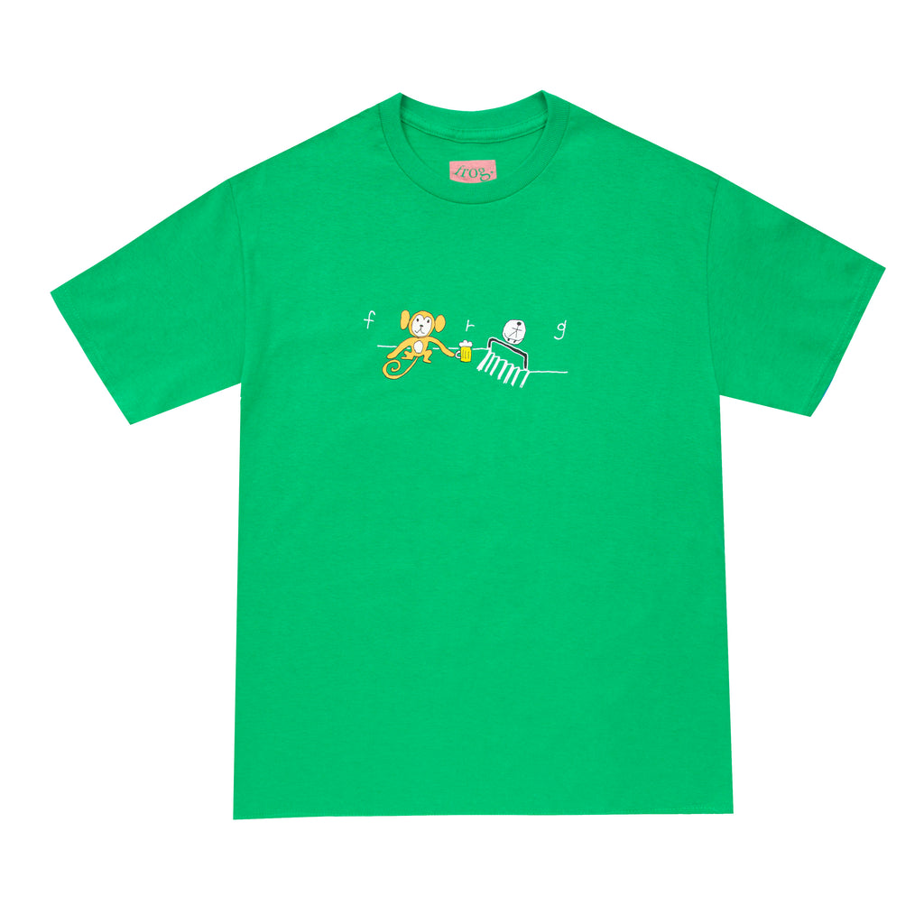 FROG SKATEBOARDS - Monkey Logo T-Shirt "Green"