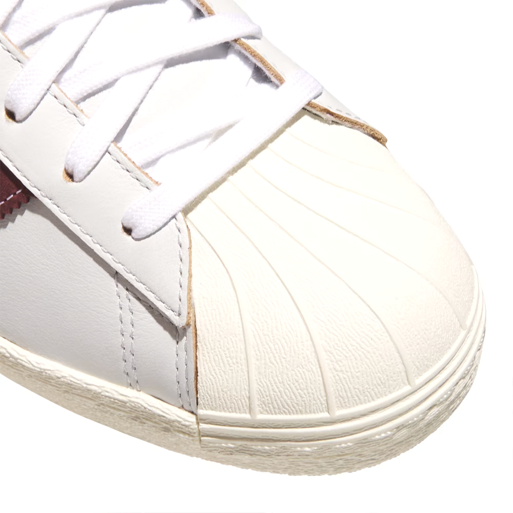 ADIDAS SKATEBOARDING - SUPERSTAR 80 ADV "Crystal White / Shadow Red"