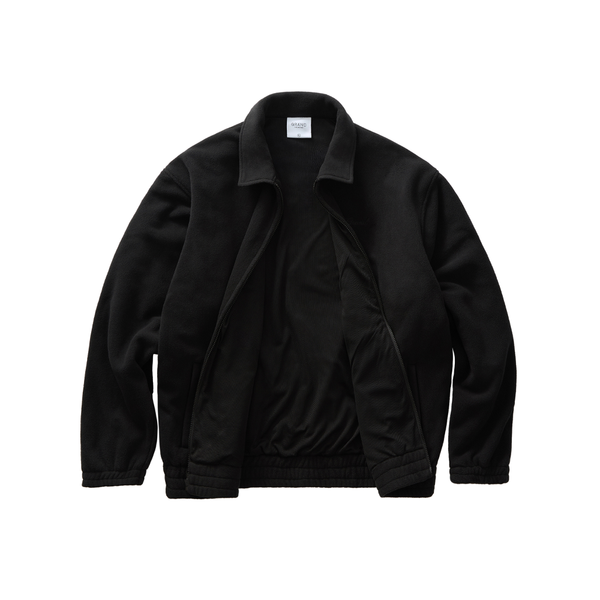 GRAND COLLECTION - Heavyweight Polar Fleece Jacket "Black"