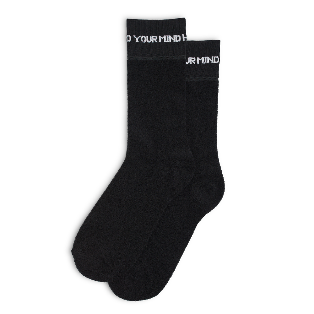 Last Resort AB - Reverse Terry Socks "Black"