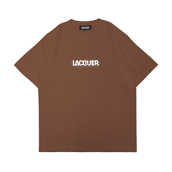 LACQUER - Logo Tee "Brown”