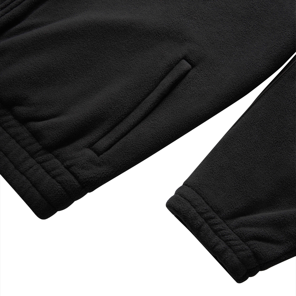 GRAND COLLECTION - Heavyweight Polar Fleece Jacket "Black"