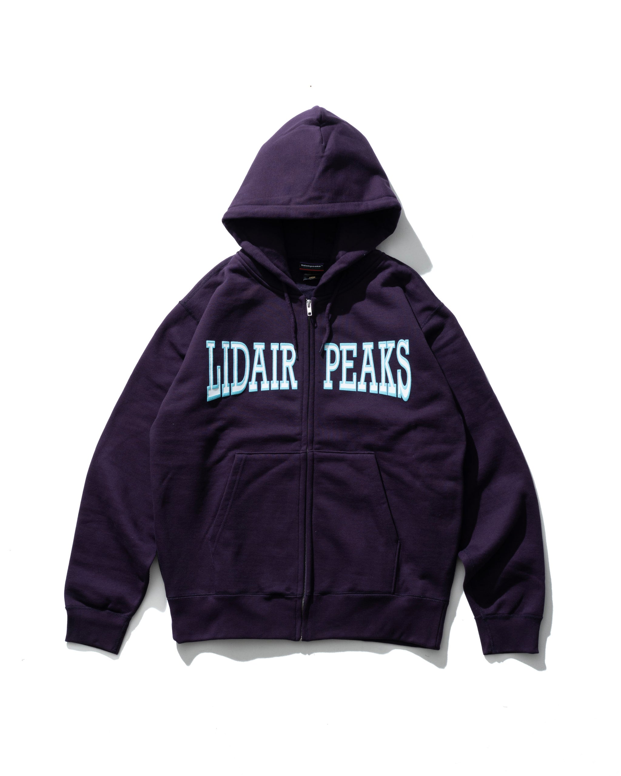 Lidairpeaks - College Logo Zip Hoodie "Viloet"