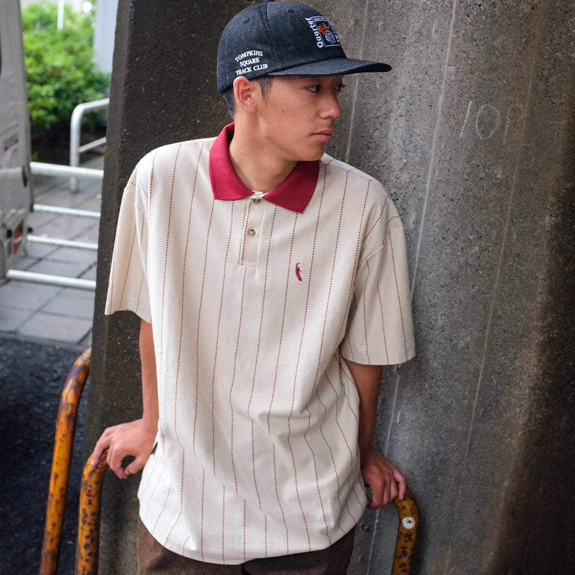 MAGENTA SKATEBOARDS - SLUGGER PIQUÉ POLO "BEIGE"
