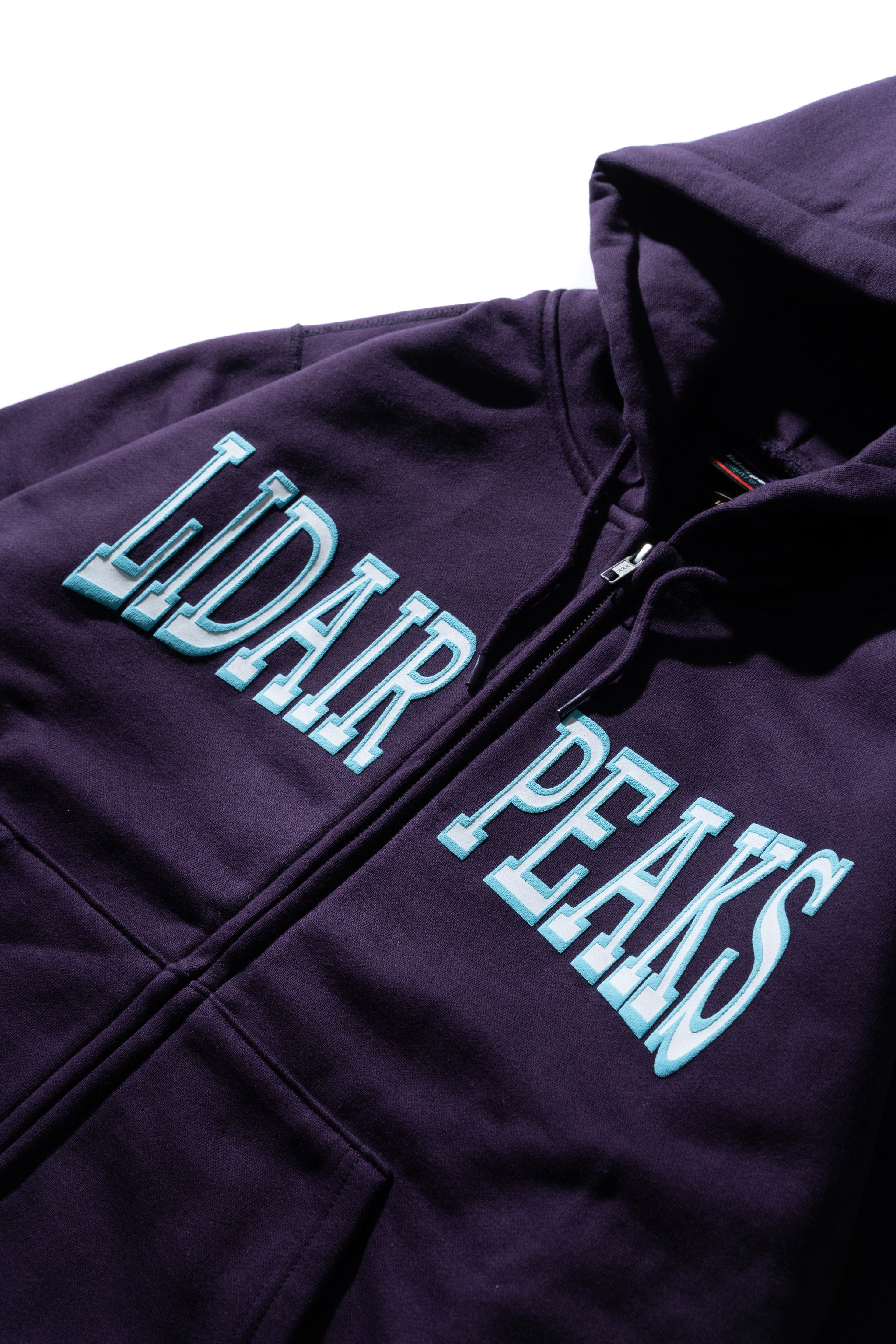 Lidairpeaks - College Logo Zip Hoodie "Viloet"