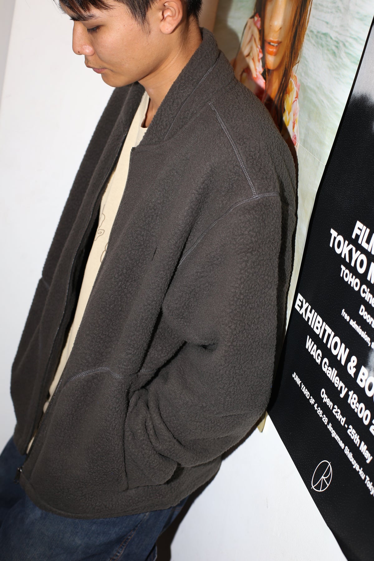 POLAR - Roman Fleece Jacket "Dirty black"