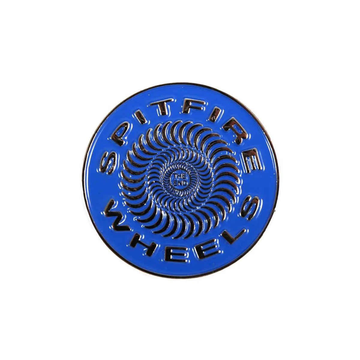 SPITFIRE WHEELS - Classic Swirl Lapel Pin "Blue/Silver"