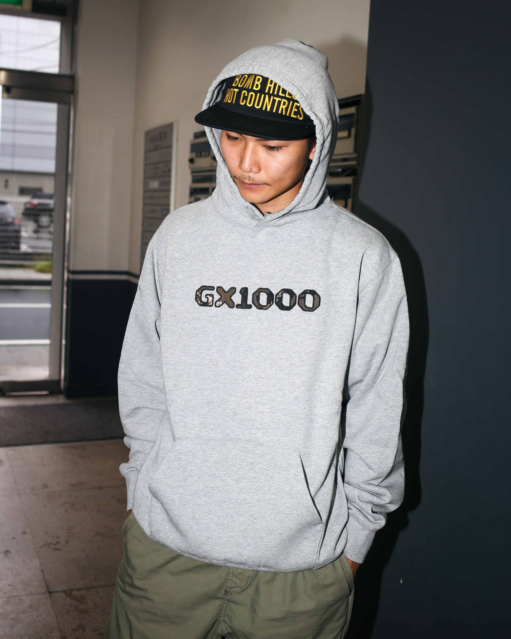 GX1000 - OG Logo Camo Hoodie "Heather Gray"