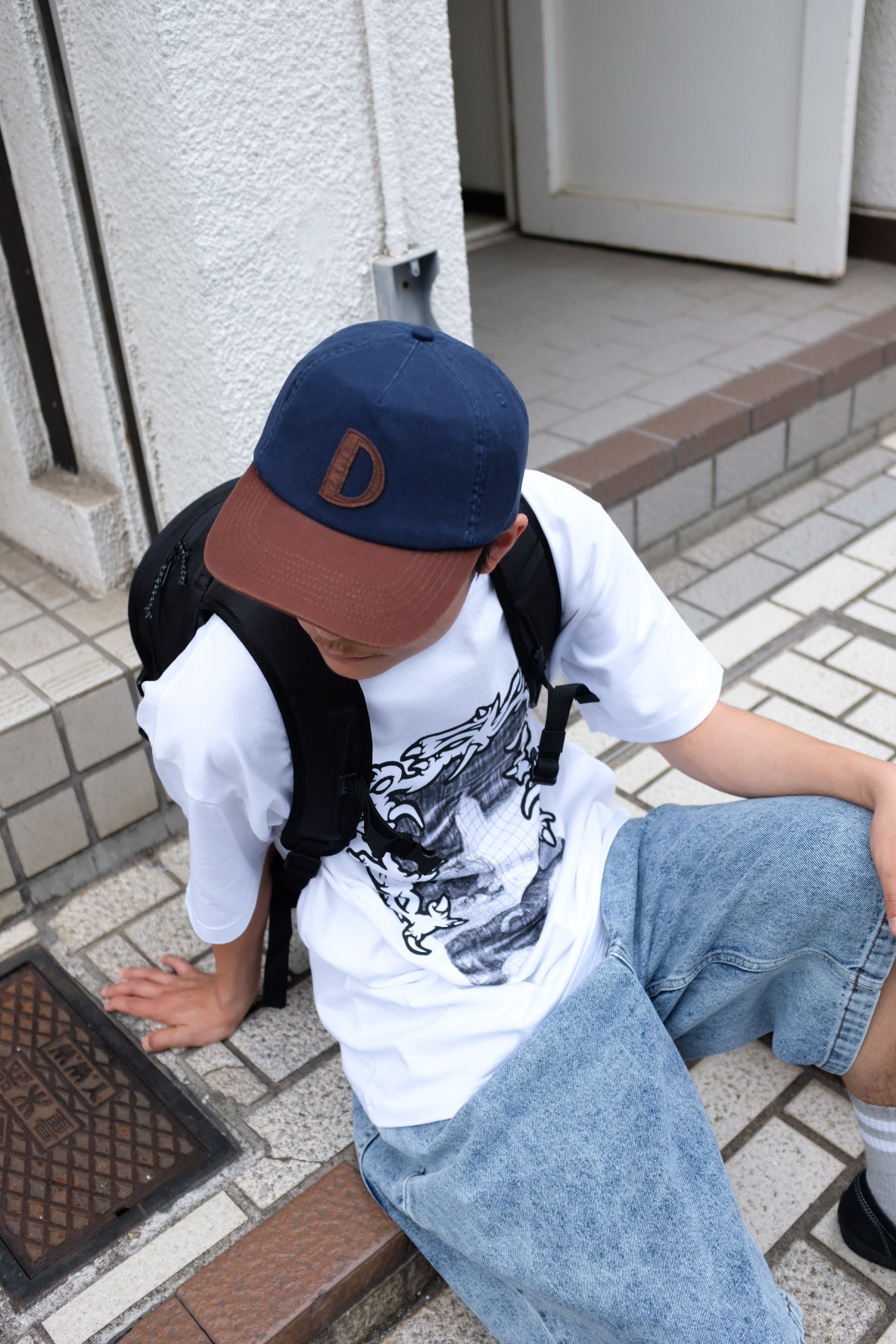 DANCER - D Snap Cap "Navy/Brown"