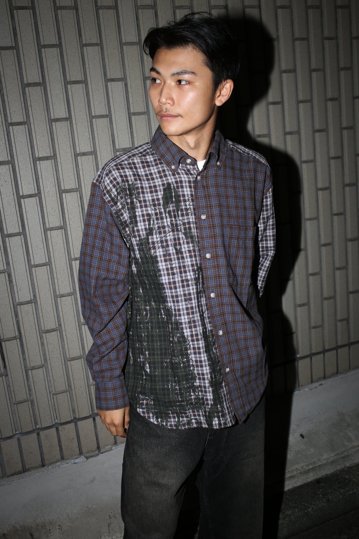 POLAR - Ben LS Shirt | Violin "Graphite/Blue"