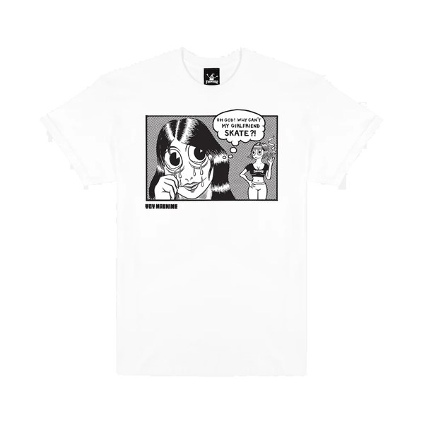 THRASHER x TOYMACHINE - Girl Friend  - S/S T-SHIRT "White"