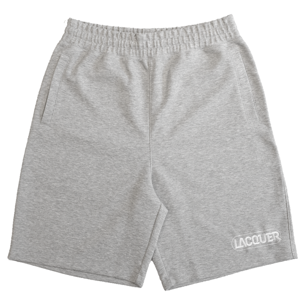 LACQUER - Embroidery Sweat Short "Grey"