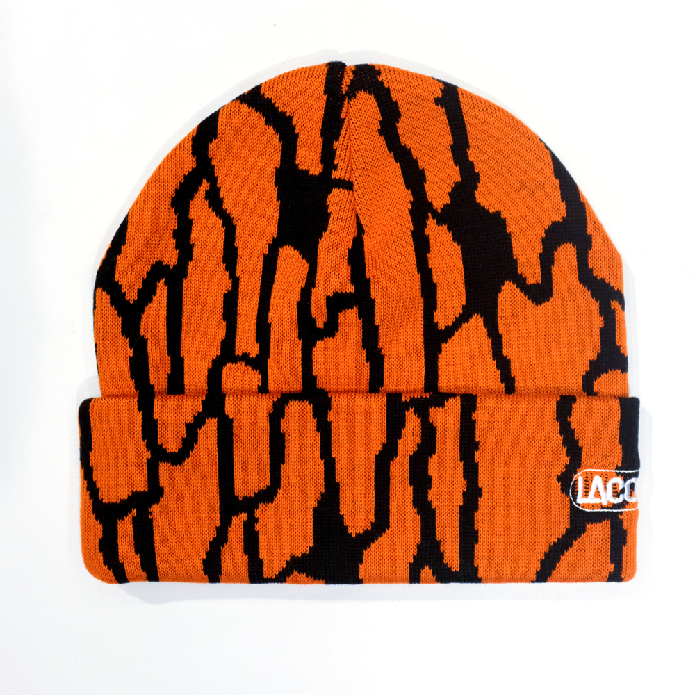LACQUER - LOGO BEANIE "Tree Camo/Orange"