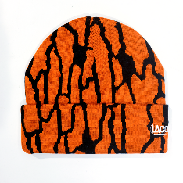 LACQUER - LOGO BEANIE "Tree Camo/Orange"