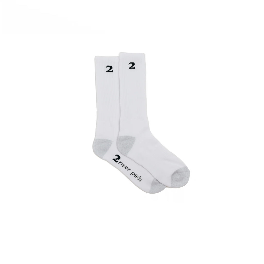 2 RISER PADS - 2 Socks "White"
