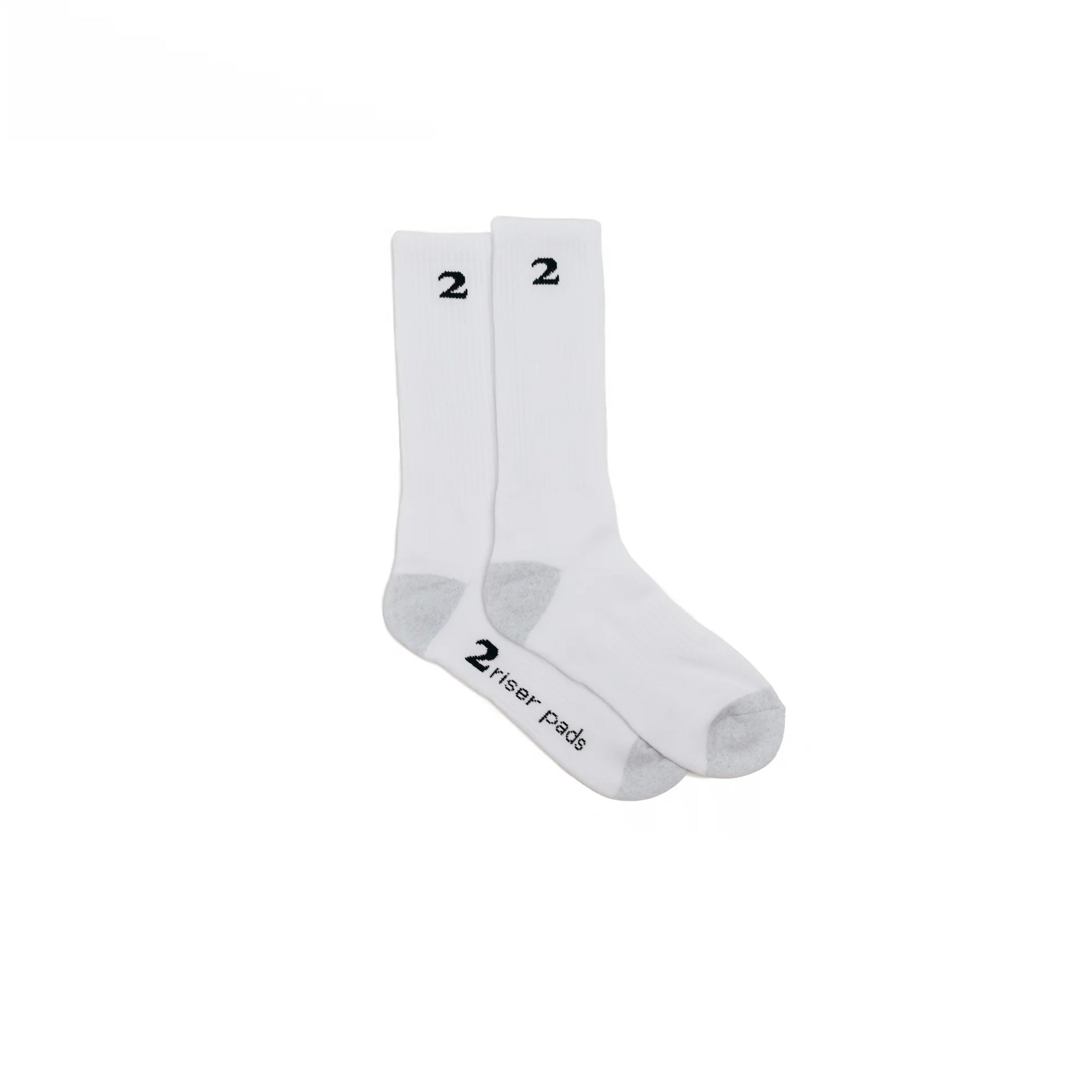 2 RISER PADS - 2 Socks "White"
