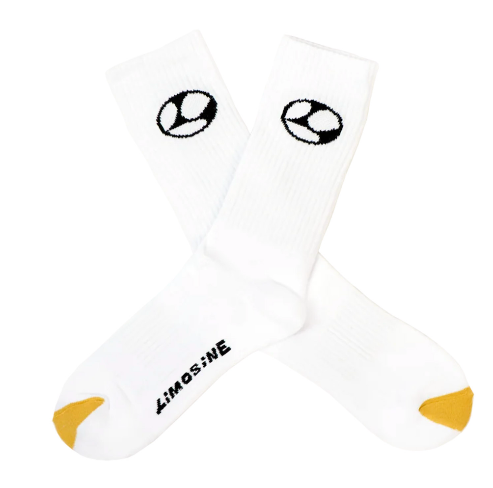 LIMOSINE - LIMO GOLD TOE SOCKS "White"