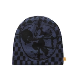 LOLA'S Hardware x Whimsy Socks - CAT BOMB  Reversible Beanie "Navy"