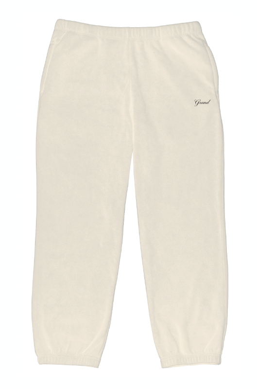 GRAND COLLECTION - Micro Fleece Pant "Cream"