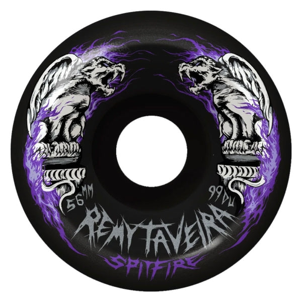 SPITFIRE WHEELS - F4 CONICAL FULL "REMY TAVEIRA" 99A 56mm"BLACK"
