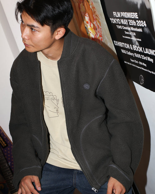 POLAR - Roman Fleece Jacket "Dirty black"