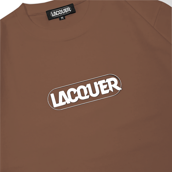 LACQUER - Logo Tee "Brown”