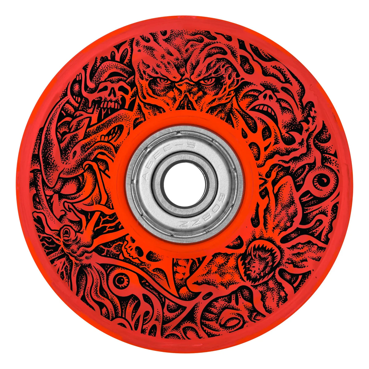 SLIME BALLS - OG SLIME「STRANGER THINGS "Hell Fire Club"」 66mm 78A "Red" Light Ups