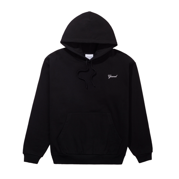 GRAND COLLECTION - Script Hoodie "Black"