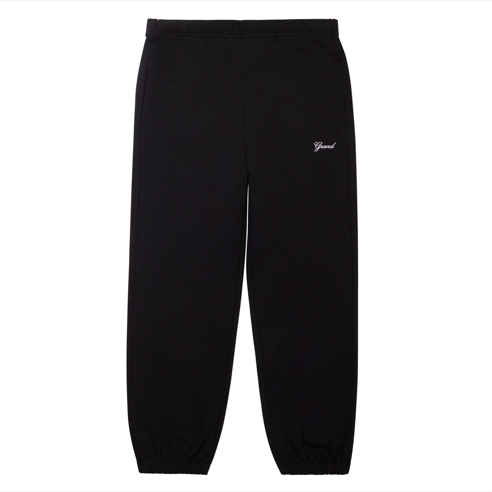 GRAND COLLECTION - Script Sweatpants "Black"