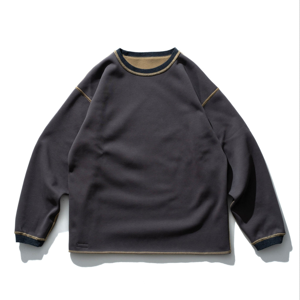 Lidairpeaks - DF Crew neck "Musterd/Grey"