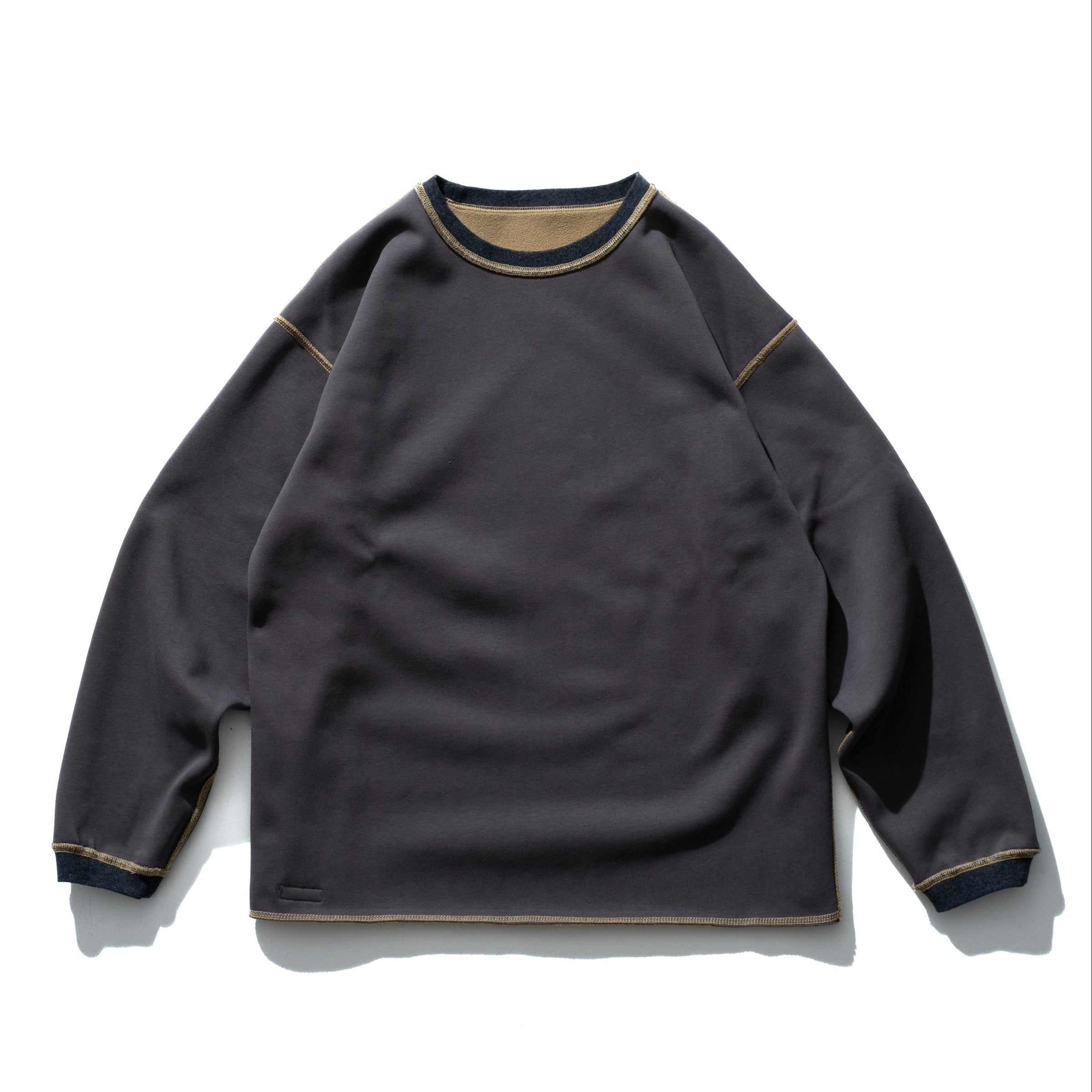 Lidairpeaks - DF Crew neck "Musterd/Grey"
