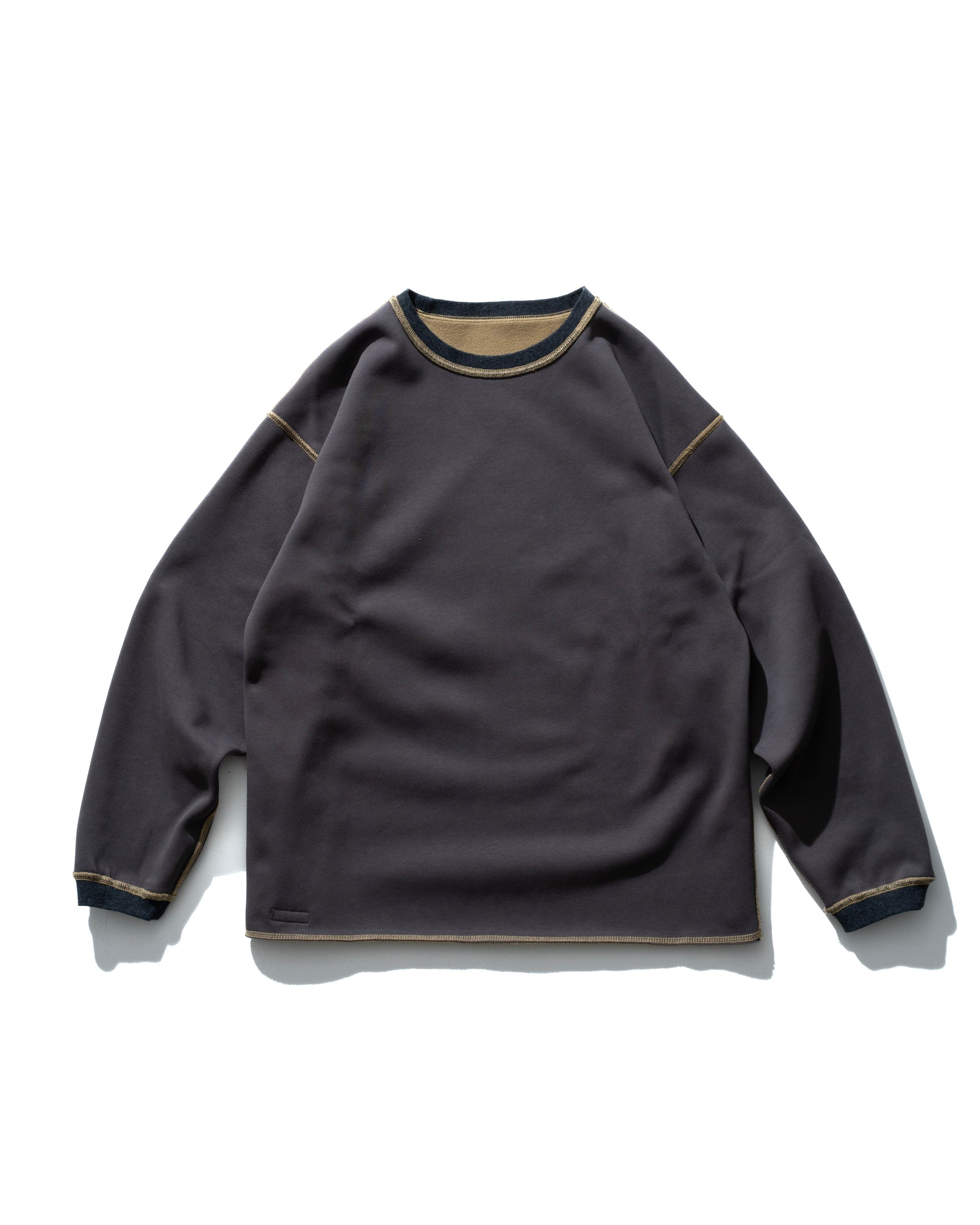 Lidairpeaks - DF Crew neck "Musterd/Grey"