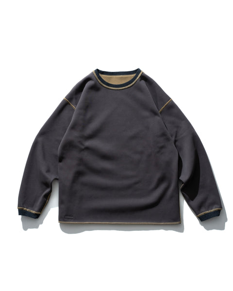 Lidairpeaks - DF Crew neck "Musterd/Grey"
